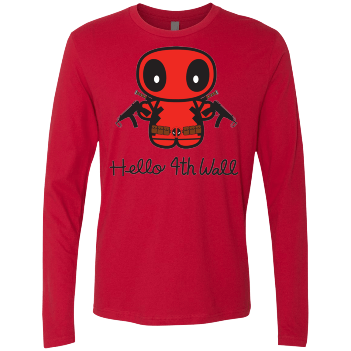 T-Shirts Red / Small Hello 4th Wall Men's Premium Long Sleeve