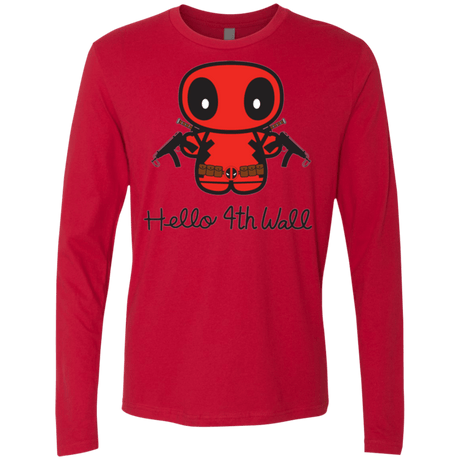T-Shirts Red / Small Hello 4th Wall Men's Premium Long Sleeve