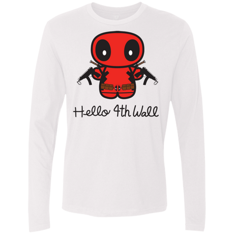T-Shirts White / Small Hello 4th Wall Men's Premium Long Sleeve