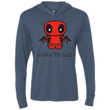 T-Shirts Indigo / X-Small Hello 4th Wall Triblend Long Sleeve Hoodie Tee