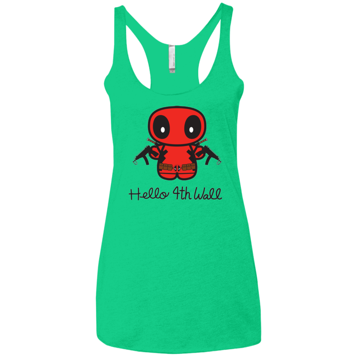 T-Shirts Envy / X-Small Hello 4th Wall Women's Triblend Racerback Tank