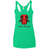 T-Shirts Envy / X-Small Hello 4th Wall Women's Triblend Racerback Tank