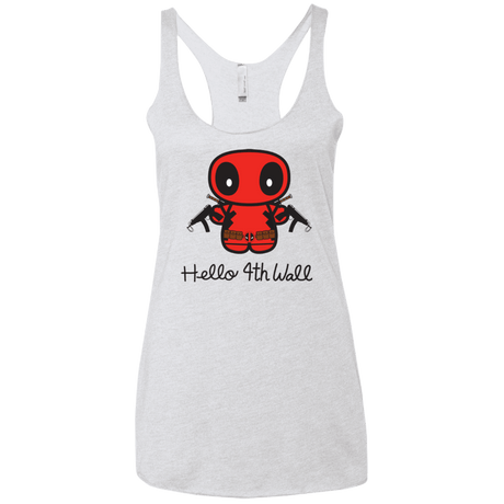T-Shirts Heather White / X-Small Hello 4th Wall Women's Triblend Racerback Tank