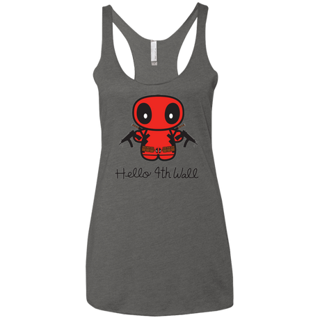 T-Shirts Premium Heather / X-Small Hello 4th Wall Women's Triblend Racerback Tank