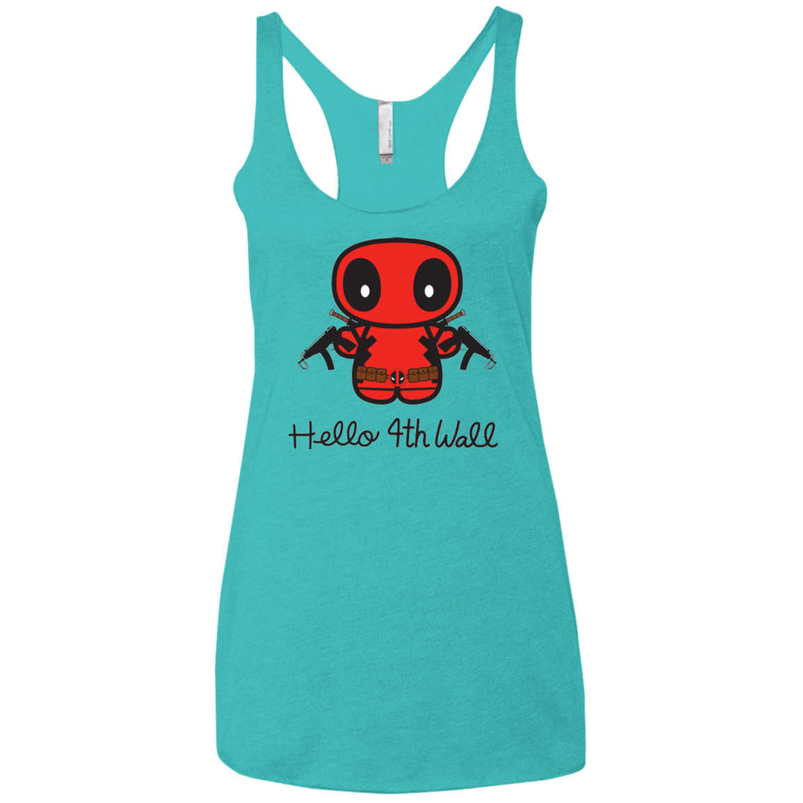 T-Shirts Tahiti Blue / X-Small Hello 4th Wall Women's Triblend Racerback Tank