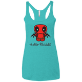 T-Shirts Tahiti Blue / X-Small Hello 4th Wall Women's Triblend Racerback Tank