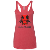 T-Shirts Vintage Red / X-Small Hello 4th Wall Women's Triblend Racerback Tank