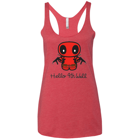 T-Shirts Vintage Red / X-Small Hello 4th Wall Women's Triblend Racerback Tank