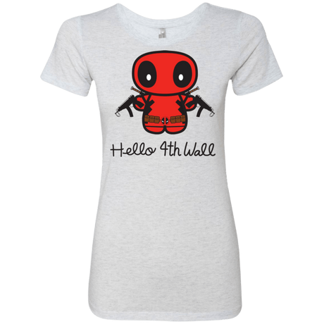 T-Shirts Heather White / Small Hello 4th Wall Women's Triblend T-Shirt