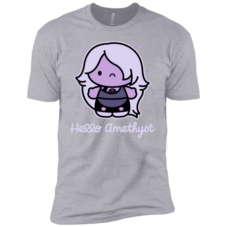 T-Shirts Heather Grey / YXS Hello Amethyst Boys Premium T-Shirt
