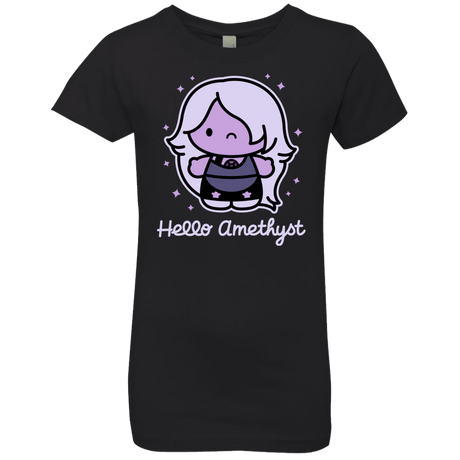 T-Shirts Black / YXS Hello Amethyst Girls Premium T-Shirt