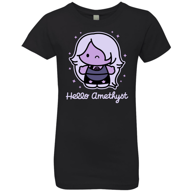 T-Shirts Black / YXS Hello Amethyst Girls Premium T-Shirt