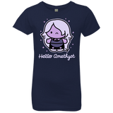 T-Shirts Midnight Navy / YXS Hello Amethyst Girls Premium T-Shirt