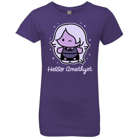 T-Shirts Purple Rush / YXS Hello Amethyst Girls Premium T-Shirt
