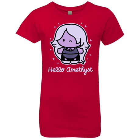T-Shirts Red / YXS Hello Amethyst Girls Premium T-Shirt