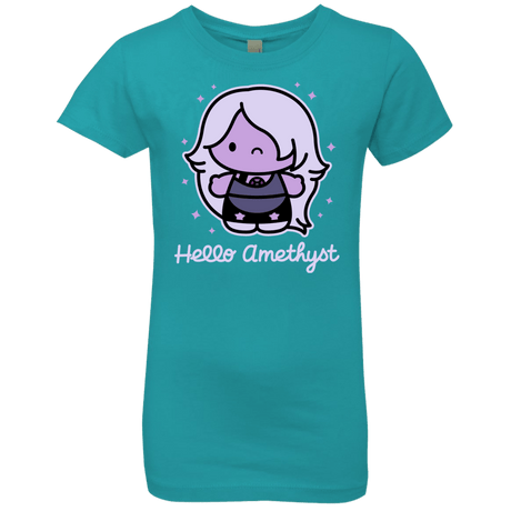T-Shirts Tahiti Blue / YXS Hello Amethyst Girls Premium T-Shirt