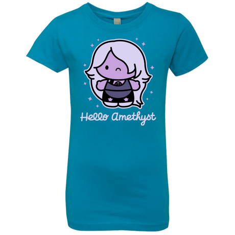 T-Shirts Turquoise / YXS Hello Amethyst Girls Premium T-Shirt