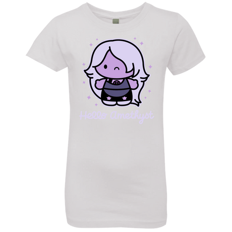 T-Shirts White / YXS Hello Amethyst Girls Premium T-Shirt