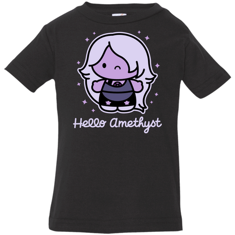 T-Shirts Black / 6 Months Hello Amethyst Infant Premium T-Shirt
