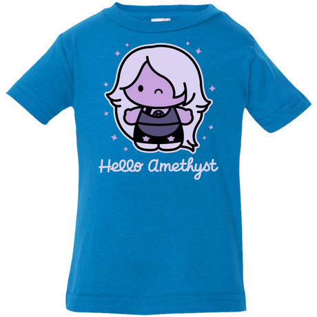 T-Shirts Cobalt / 6 Months Hello Amethyst Infant Premium T-Shirt