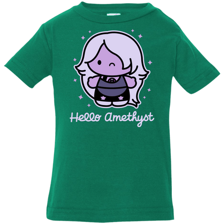 T-Shirts Kelly / 6 Months Hello Amethyst Infant Premium T-Shirt