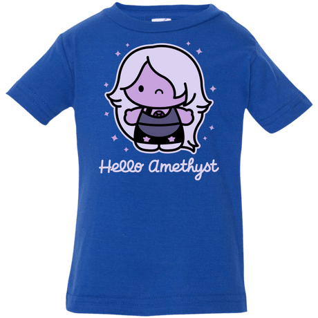 T-Shirts Royal / 6 Months Hello Amethyst Infant Premium T-Shirt