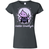 T-Shirts Charcoal / S Hello Amethyst Junior Slimmer-Fit T-Shirt