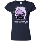 T-Shirts Navy / S Hello Amethyst Junior Slimmer-Fit T-Shirt