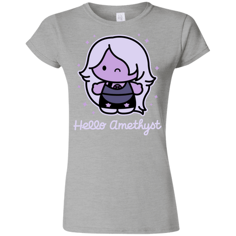 T-Shirts Sport Grey / S Hello Amethyst Junior Slimmer-Fit T-Shirt