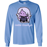 T-Shirts Carolina Blue / S Hello Amethyst Men's Long Sleeve T-Shirt