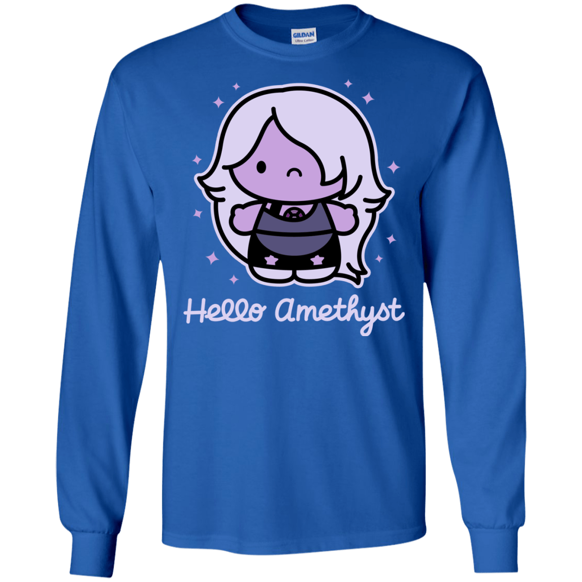 T-Shirts Royal / S Hello Amethyst Men's Long Sleeve T-Shirt