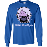 T-Shirts Royal / S Hello Amethyst Men's Long Sleeve T-Shirt