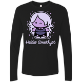 T-Shirts Black / S Hello Amethyst Men's Premium Long Sleeve