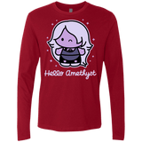 T-Shirts Cardinal / S Hello Amethyst Men's Premium Long Sleeve