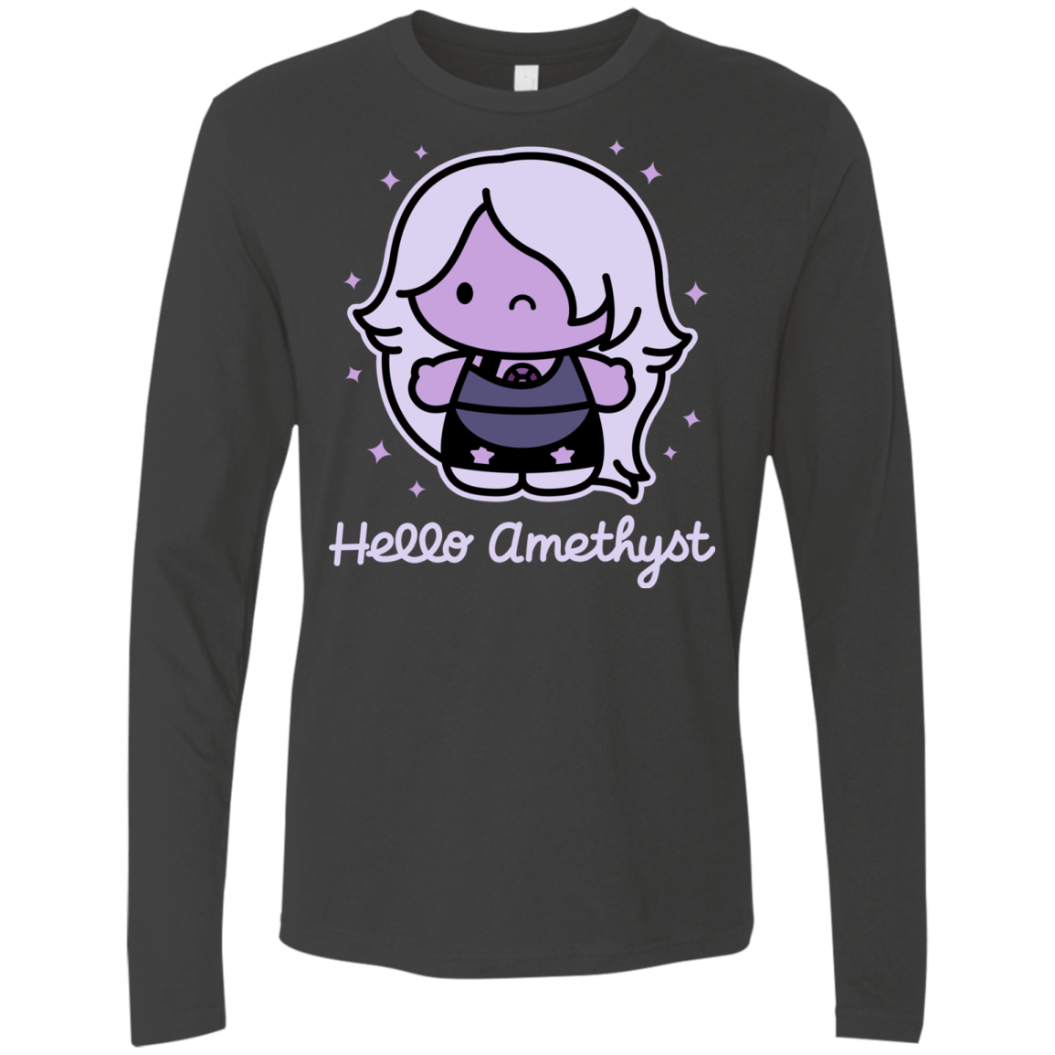 T-Shirts Heavy Metal / S Hello Amethyst Men's Premium Long Sleeve