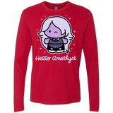 T-Shirts Red / S Hello Amethyst Men's Premium Long Sleeve