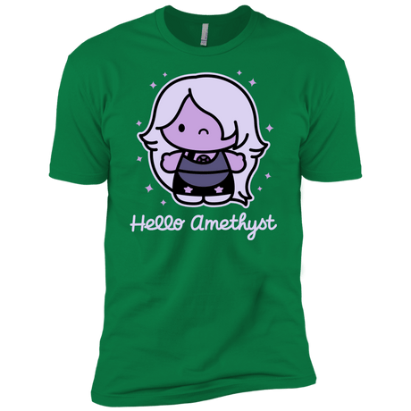 T-Shirts Kelly Green / X-Small Hello Amethyst Men's Premium T-Shirt