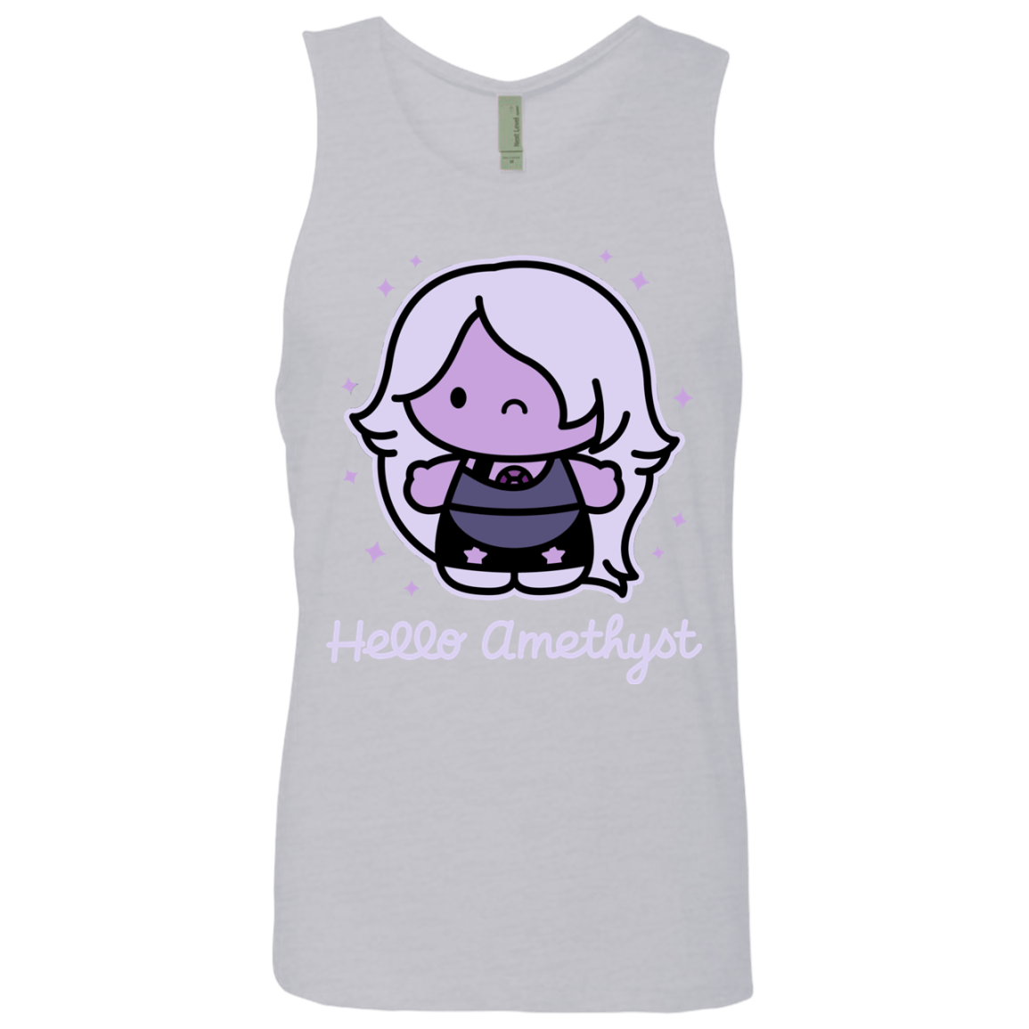 T-Shirts Heather Grey / S Hello Amethyst Men's Premium Tank Top