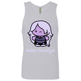 T-Shirts Heather Grey / S Hello Amethyst Men's Premium Tank Top