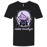 T-Shirts Black / X-Small Hello Amethyst Men's Premium V-Neck