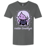 T-Shirts Heavy Metal / X-Small Hello Amethyst Men's Premium V-Neck