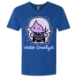 T-Shirts Royal / X-Small Hello Amethyst Men's Premium V-Neck