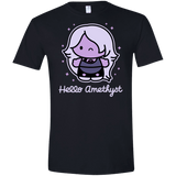 T-Shirts Black / X-Small Hello Amethyst Men's Semi-Fitted Softstyle