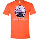 T-Shirts Orange / S Hello Amethyst Men's Semi-Fitted Softstyle