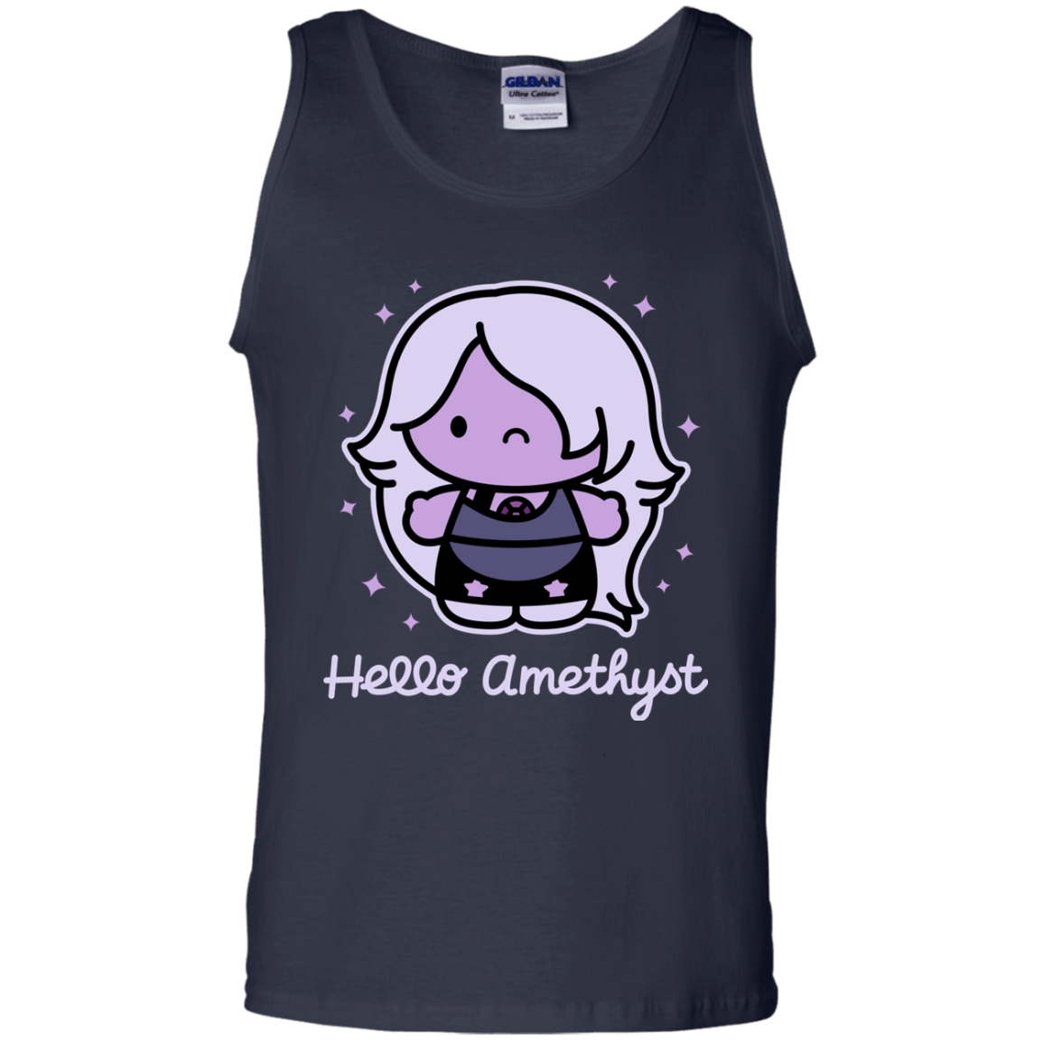 T-Shirts Navy / S Hello Amethyst Men's Tank Top