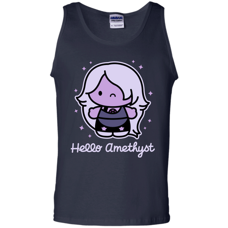 T-Shirts Navy / S Hello Amethyst Men's Tank Top