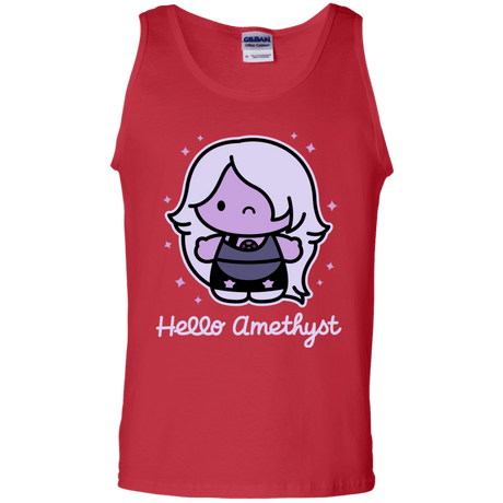 T-Shirts Red / S Hello Amethyst Men's Tank Top