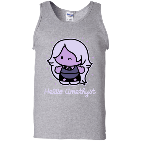 T-Shirts Sport Grey / S Hello Amethyst Men's Tank Top