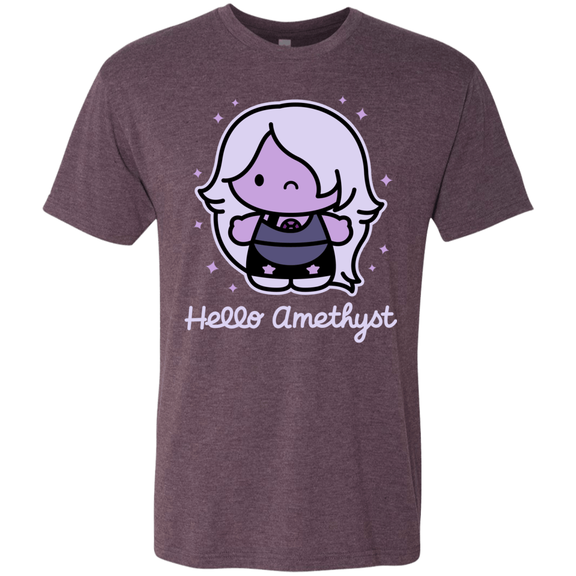 T-Shirts Vintage Purple / S Hello Amethyst Men's Triblend T-Shirt