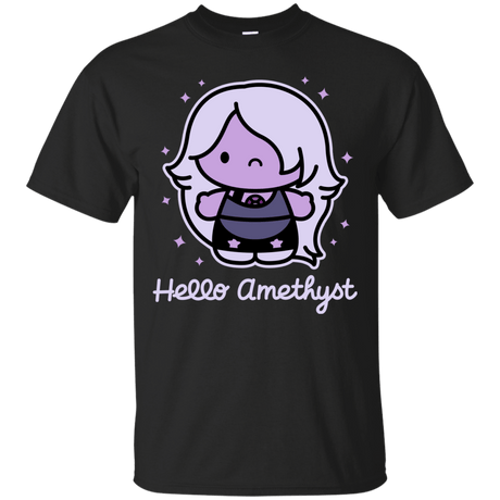 T-Shirts Black / S Hello Amethyst T-Shirt
